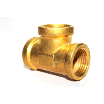 Brass Tee Connection Female Thread.